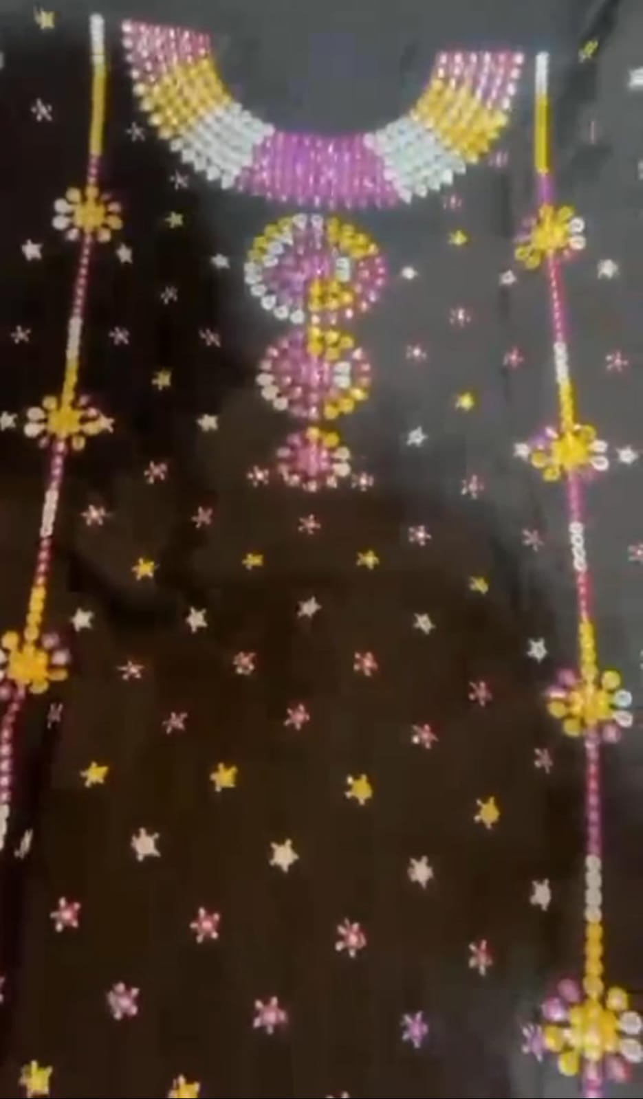 Multi Embroidery 9MM  3Pc Unstitched